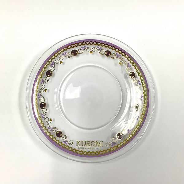 Kuromi Ribbon Glass and Saucer Set