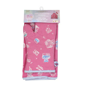 Hello Kitty 50th Anniversary Adult Apron and Oven Mitt Set