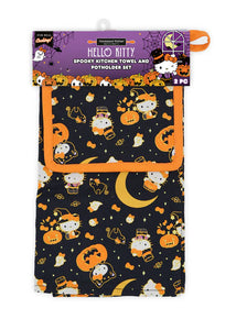 Hello Kitty Spooky Kitchen Towel and Potholder Set