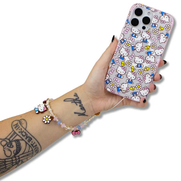 Sonix x Sanrio Hello Kitty Pink Bows Beaded Phone Charm