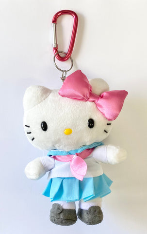 Hello Kitty Japan Girl Sailor Uniform Mascot w Carabiner