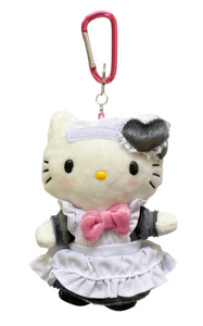 Hello Kitty Japan Girl Maid Mascot w Carabiner