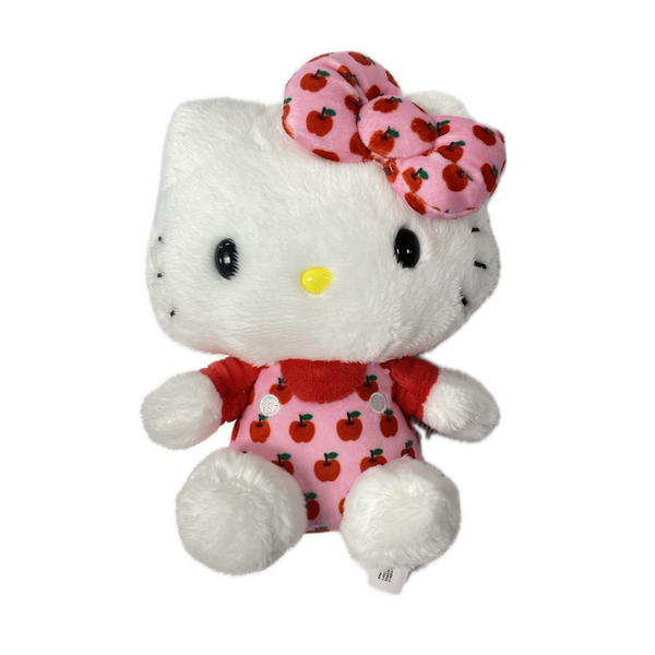 Hello Kitty Classic Pink Overalls Mascot Plush