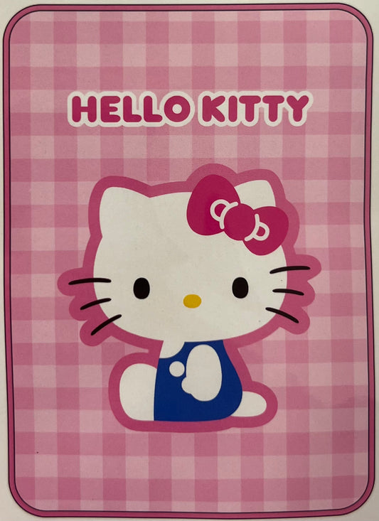 Hello Kitty Interior Gingham Blanket