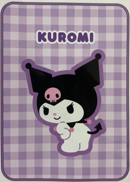 Kuromi Interior Gingham Blanket