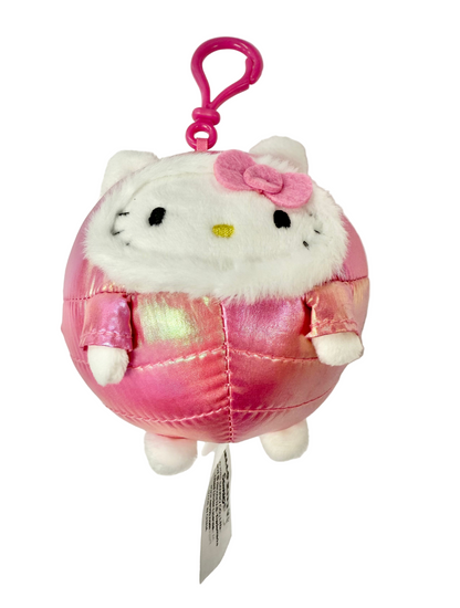 Hello Kitty Shiny Hooded Puffer Jacket Mascot Clip On