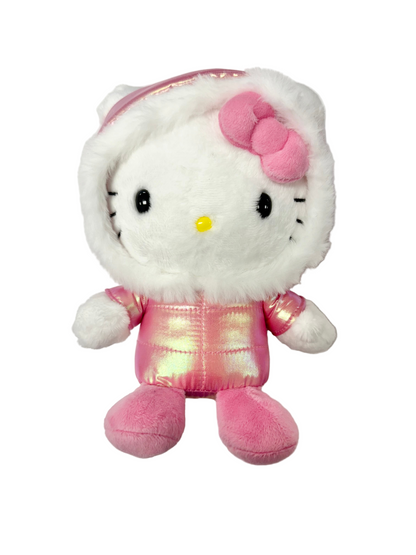 Hello Kitty Shiny Hooded Puffer Jacket 8" Plush
