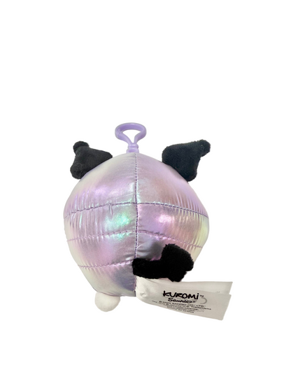 Kuromi Shiny Hooded Puffer Jacket Mascot Clip On