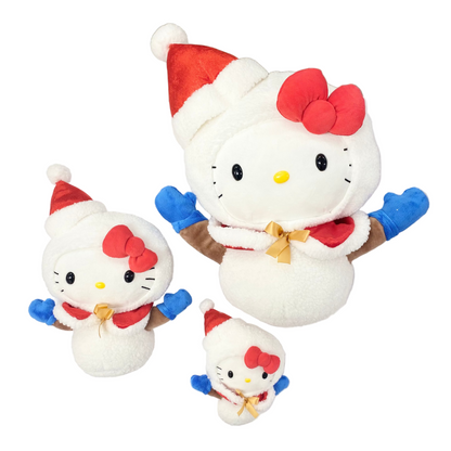 Hello Kitty Santa Claus Costume Snowman Bean Doll