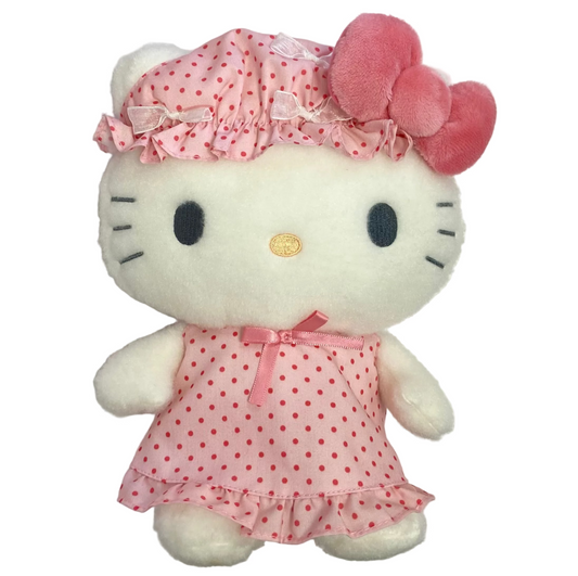 Hello Kitty Nightcap with Ribbon 9" Plush