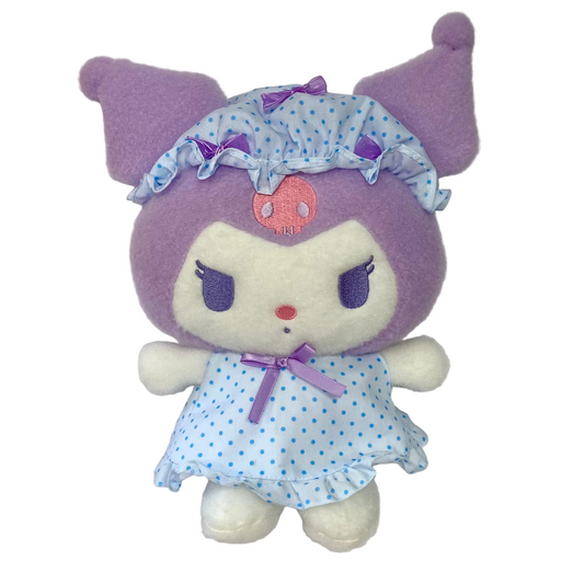 Kuromi Nightcap with Ribbon 9" Plush