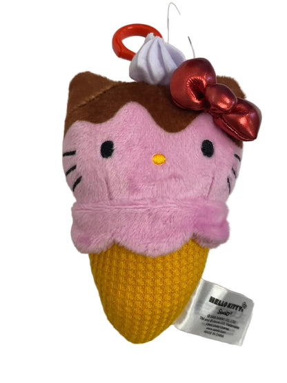 Hello Kitty Food Court Ice Cream Mascot Clip On