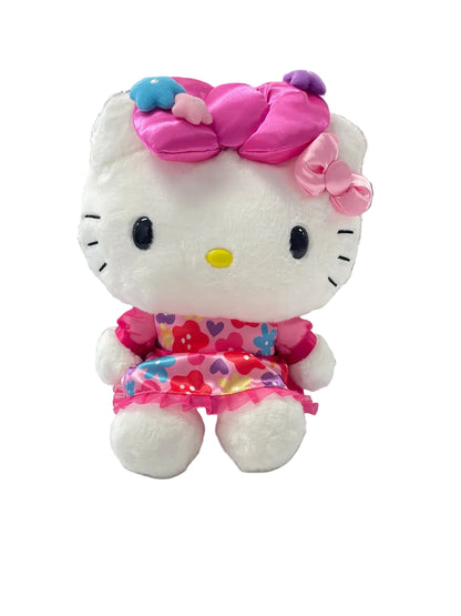 Hello Kitty Flower Bow 12" Plush