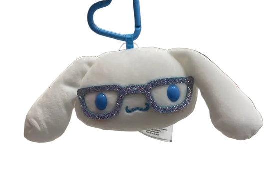 Cinnamoroll Spangle Glasses Face Mascot Carabiner