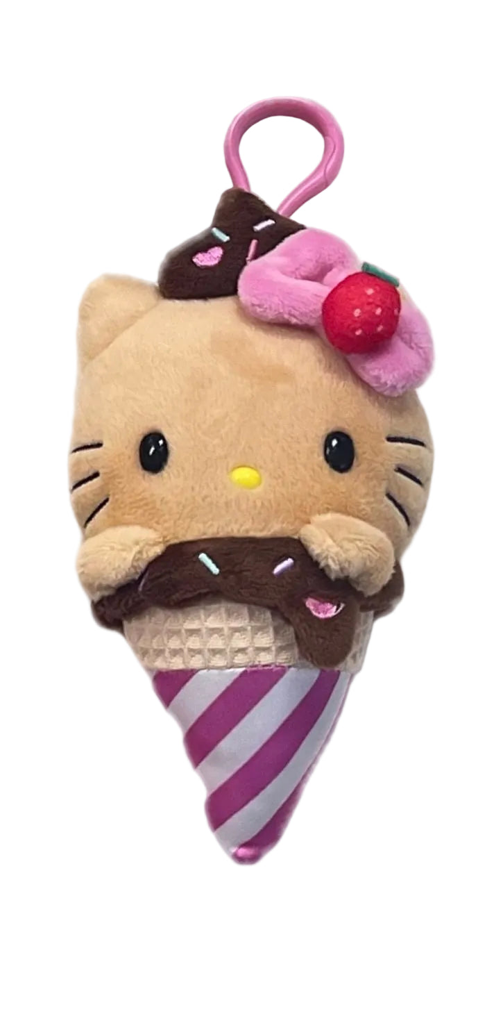 Hello Kitty Mocha Summer Ice Cream Mascot Clip On
