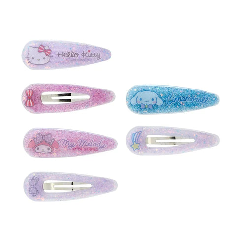 Sanrio Characters Glitters Hair Clip Set