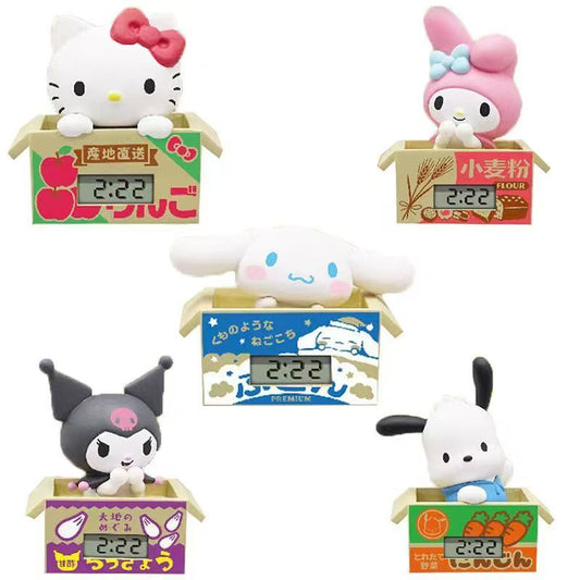 Sanrio Characters Cardboard Box Clock Blind Box - Gashapon