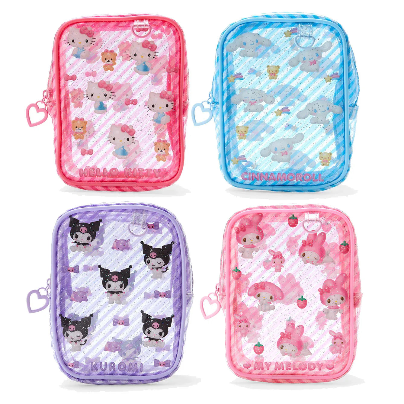 Sanrio Characters Clear Mini Zipper Pouch