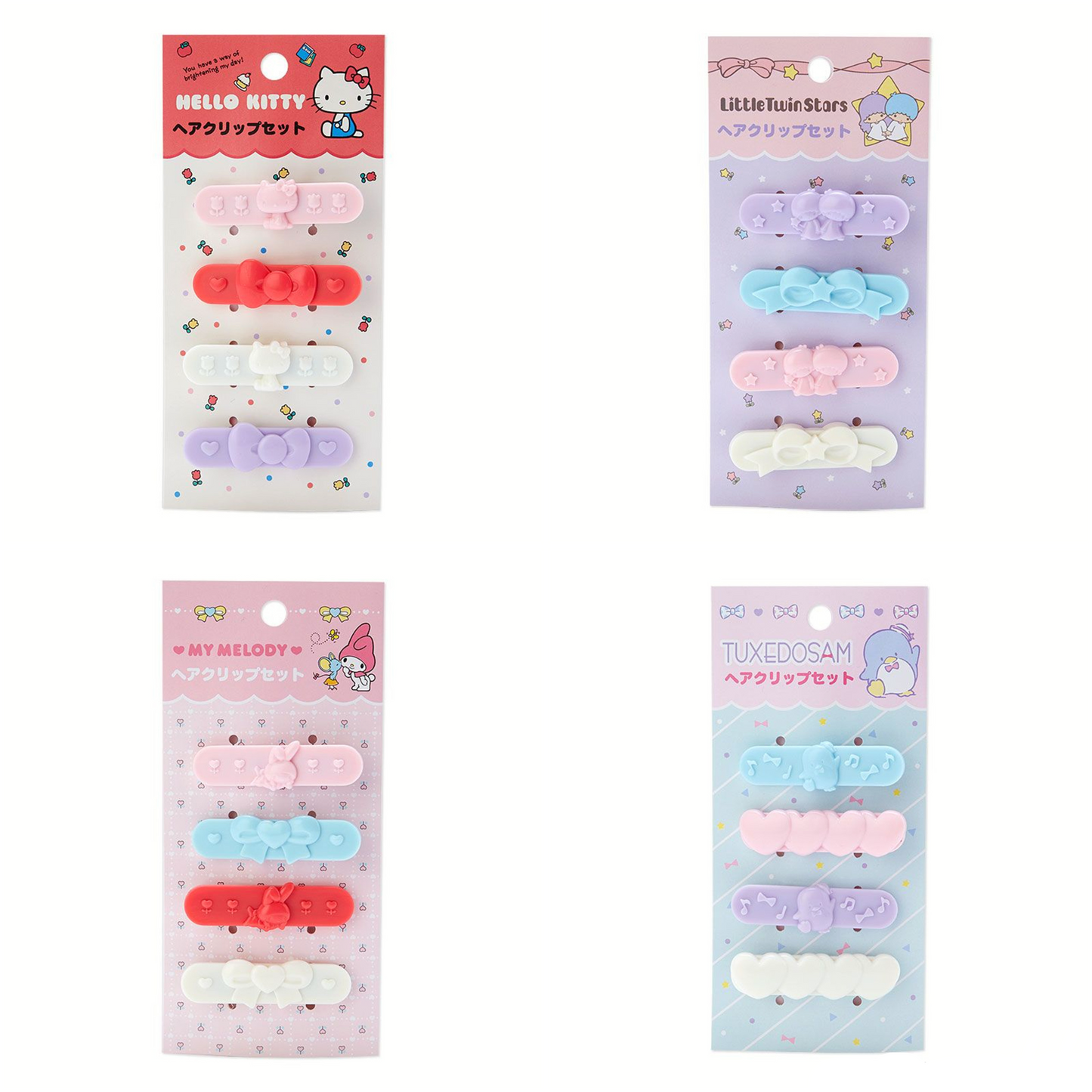 Sanrio Characters Hair Clip Set