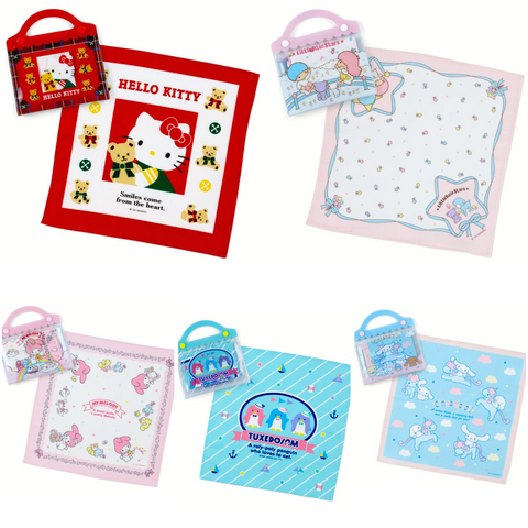 Sanrio Characters Case and Handkerchief