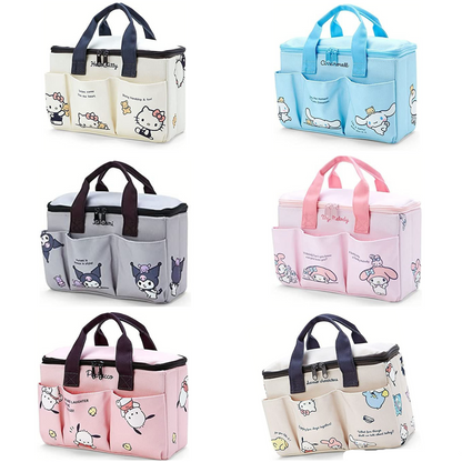 Sanrio Characters Medium Storage Box with Pockets and Handle: