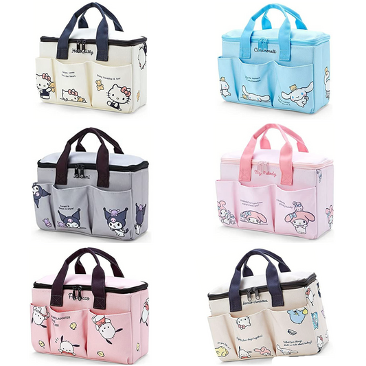 Sanrio Characters Medium Storage Box with Pockets and Handle: