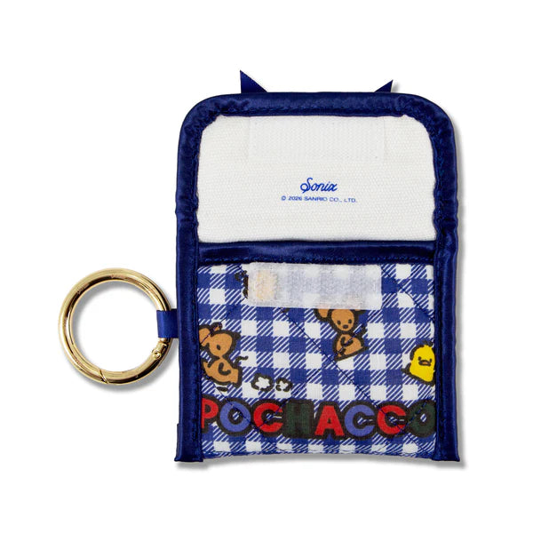 Sonix x Pochacco Gingham Earbud Pouch