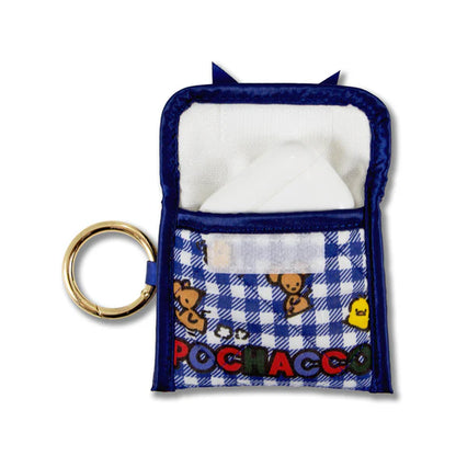 Sonix x Pochacco Gingham Earbud Pouch