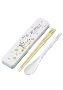 Pochacco Chopsticks and Spoon with Case (Relax)