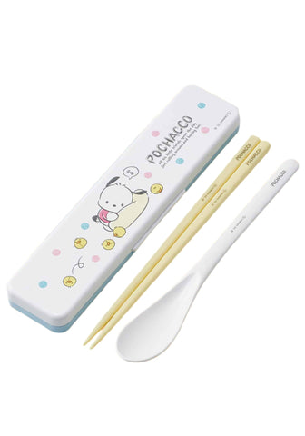 Pochacco Chopsticks and Spoon with Case (Relax)