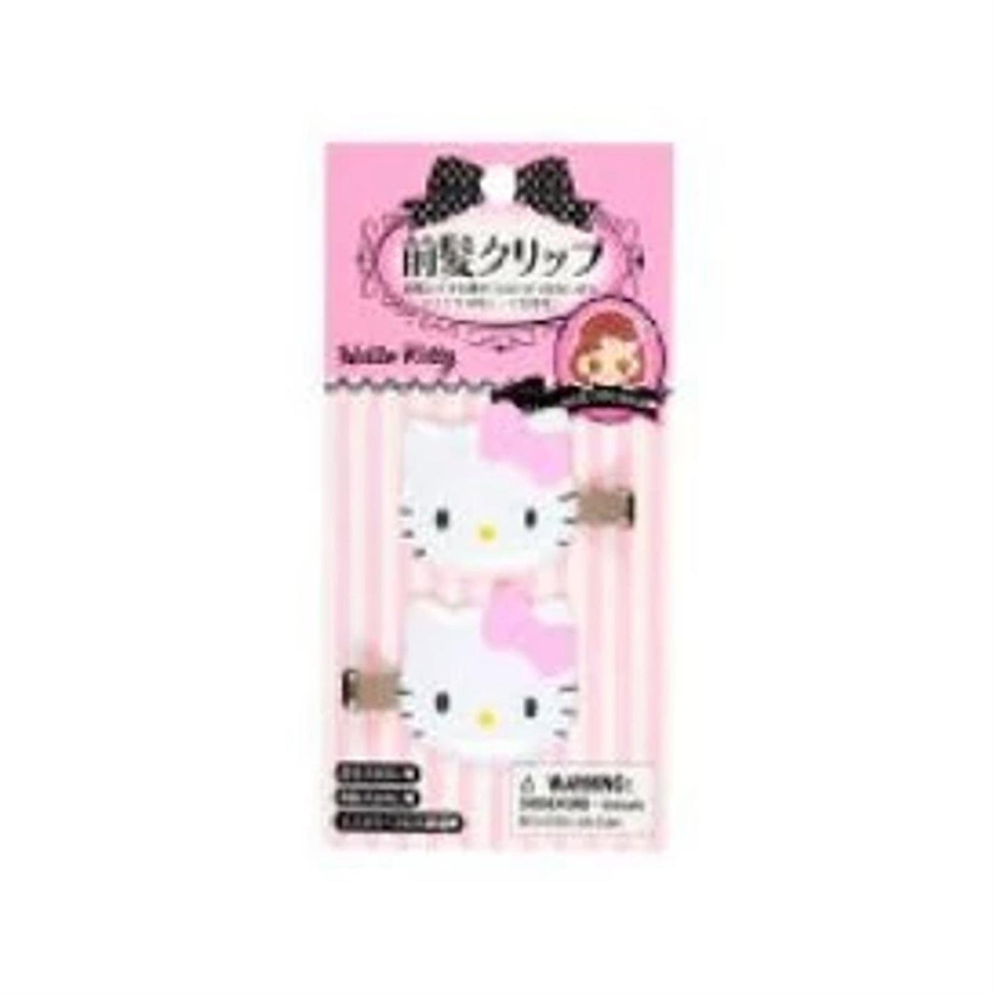 Hello Kitty Face Pink Hair Clip