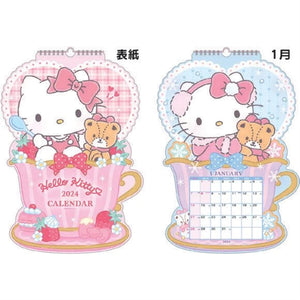 Hello Kitty 2024 Teacup Wall Calendar
