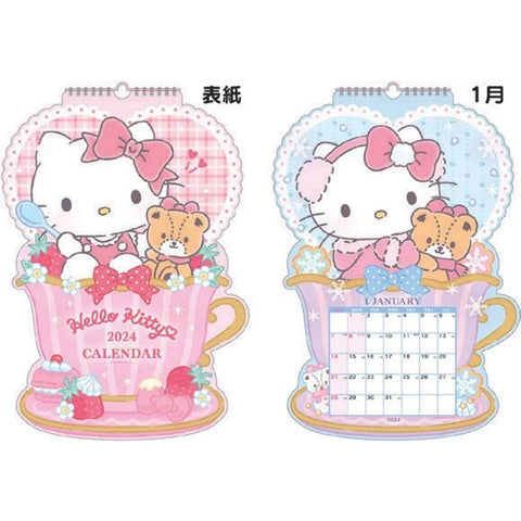 Hello Kitty 2024 Teacup Wall Calendar