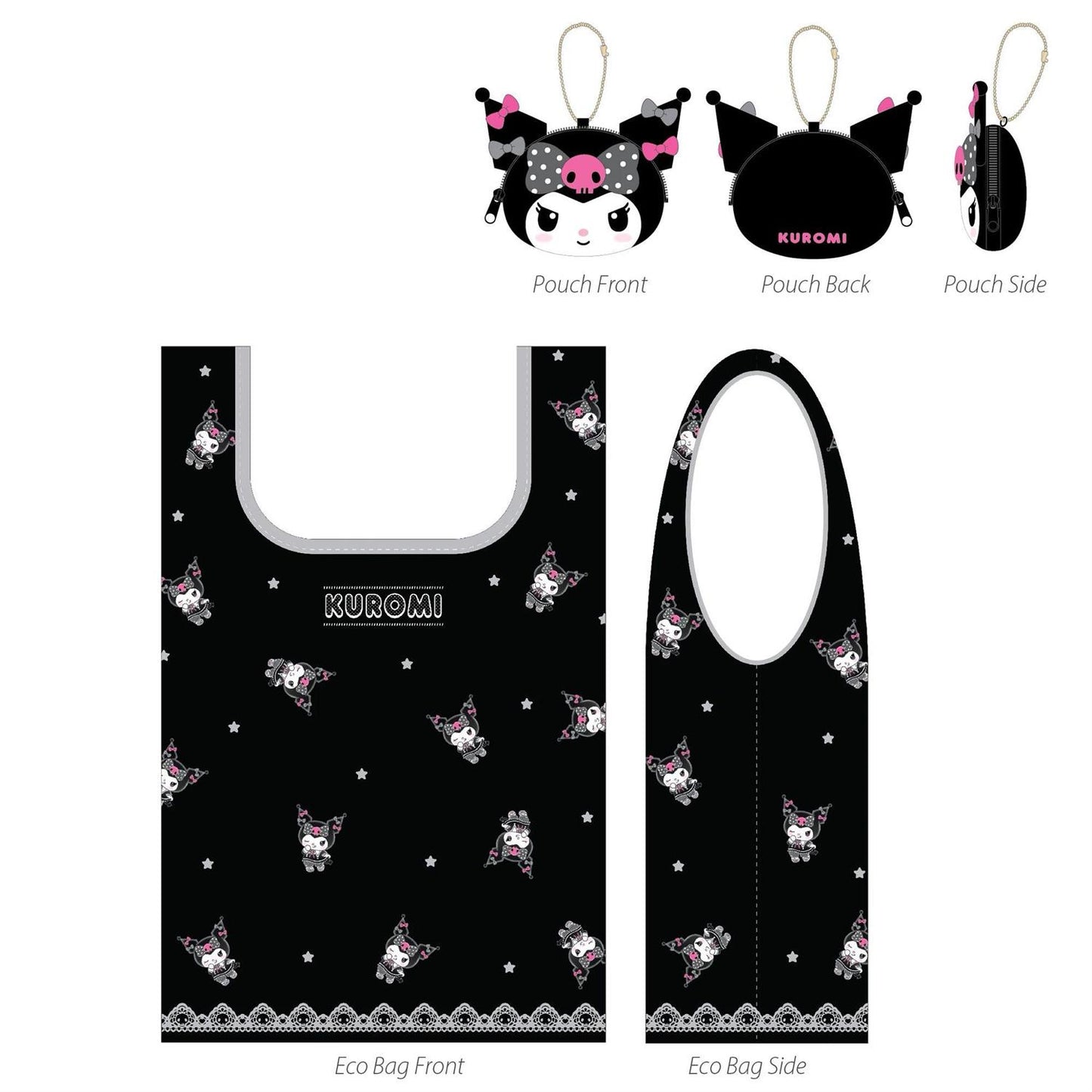 Kuromi Black Eco Bag