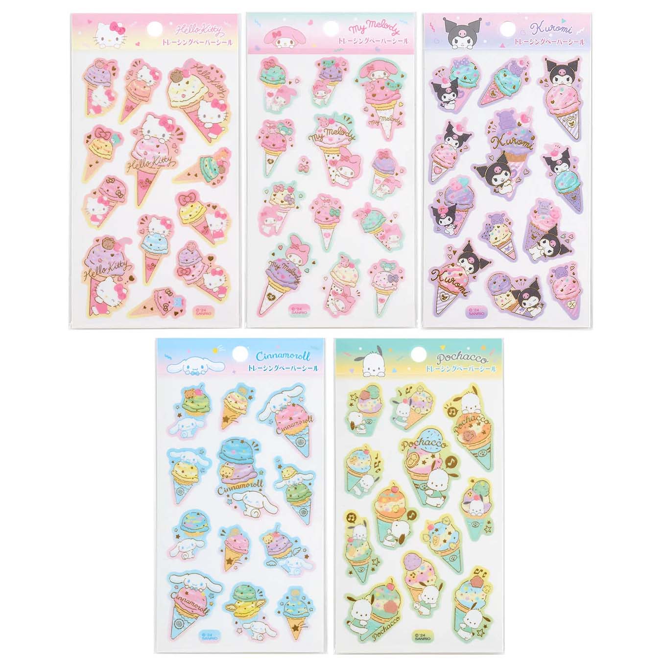 Sanrio Characters Ice Cream Party Sticker Sheet