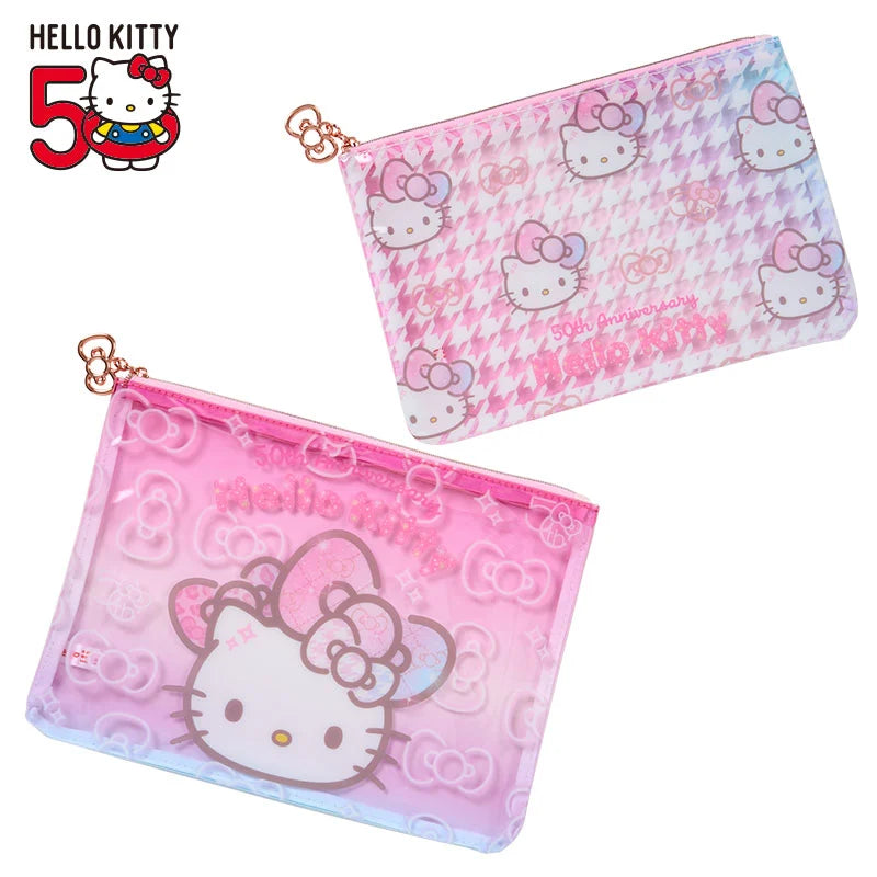 Hello Kitty The Fashionable Ribbons 50th Anniversary 2-pc Flat Pouch Set - Thumbnail 2