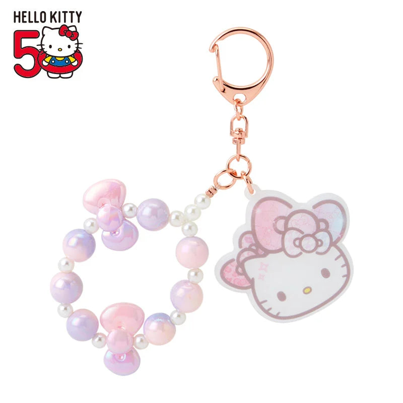 Sanrio Hello Kitty 50th Anniversary TFR Keychain (Front)