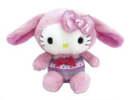 Hello Kitty Rabbit Easter Bean Doll