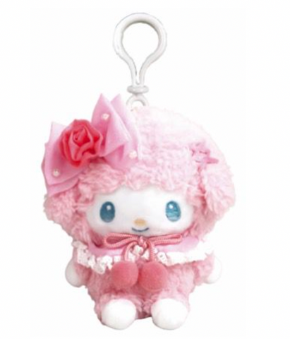 My Sweet Piano Pink Rose Mascot Clip On