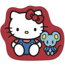 Hello Kitty Interior Diecut Rug