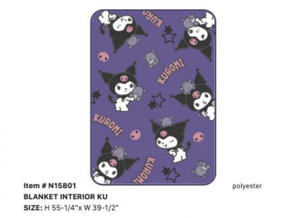 Kuromi Interior Blanket