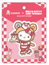 tokidoki x Hello Kitty & Friends Fast Food Hello Kitty Sticker