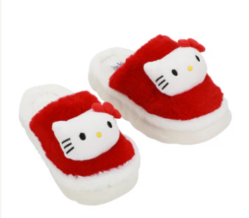 Hello Kitty Red House Slippers