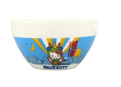 Hello Kitty Kaiju Ramen Bowl with Chopsticks