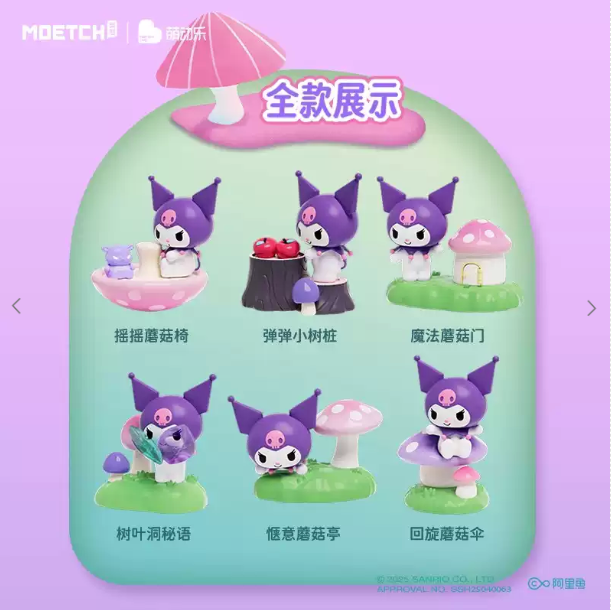 Kuromi Mushroom Garden Tour Series Blind Box