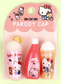 Hello Kitty Parody Pencil Cap Set