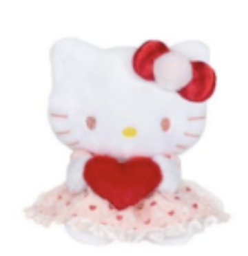 Hello Kitty Valentine's Day Holding Heart 9.5" Plush