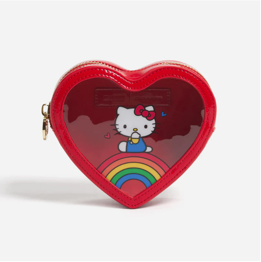 Hello Kitty x Stoney Clover Lane Clear Front Apple Heart Pouch