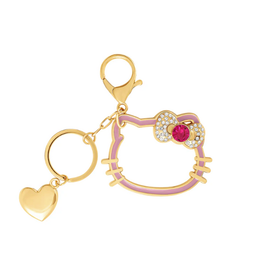 Hello Kitty Silhouette Heart Keychain