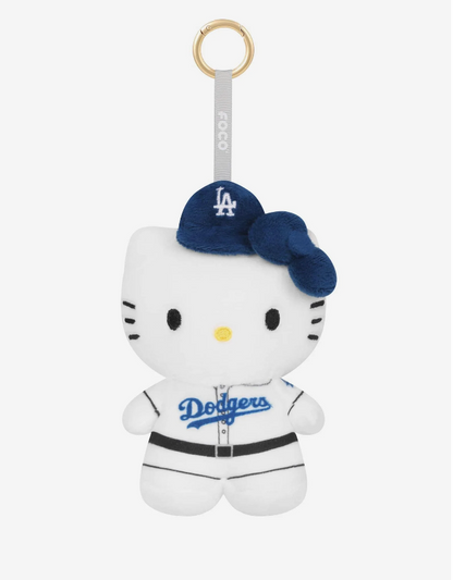 Hello Kitty Los Angeles Dodgers 6" Plush Bag Charm Keychain